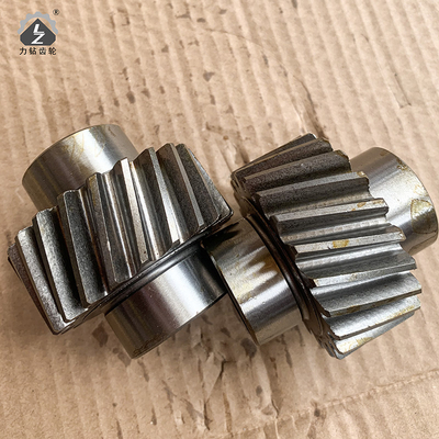 Dentes oblíquos pequenos do dobro de Drive Rotary Gearbox PC60 da máquina escavadora
