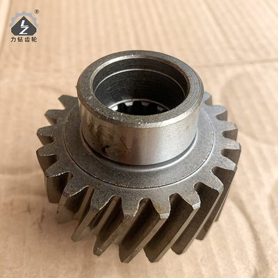 Dentes oblíquos pequenos do dobro de Drive Rotary Gearbox PC60 da máquina escavadora